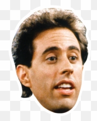 Jerry Seinfield Celebrity Head Sticker - Mark Normand Joe Rogan Png,Seinfeld Png