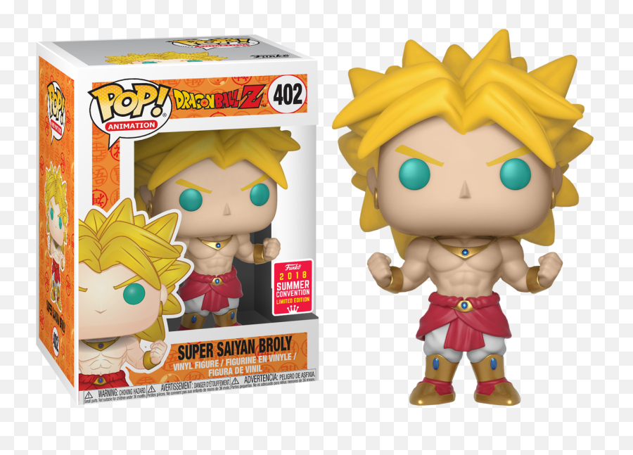 Dragon Ball Z - Super Saiyan Broly Sdcc18 Pop Vinyl Figure Super Saiyan Broly Funko Pop Png,Dragon Ball Super Broly Png