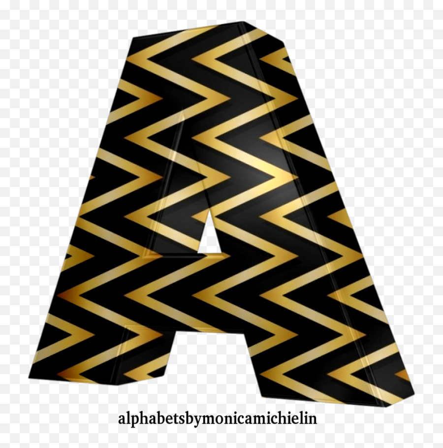 Monica Michielin Alphabets Black And Golden Ornament - Vertical Png,Leopard Print Wallpapers Icon