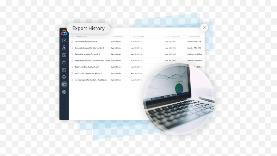 Software To Create Compelling Business Reports Loc8 - Business Png,Export Data Icon