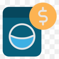 Money Icon Wash Laundry Dirty Dollar - Park png