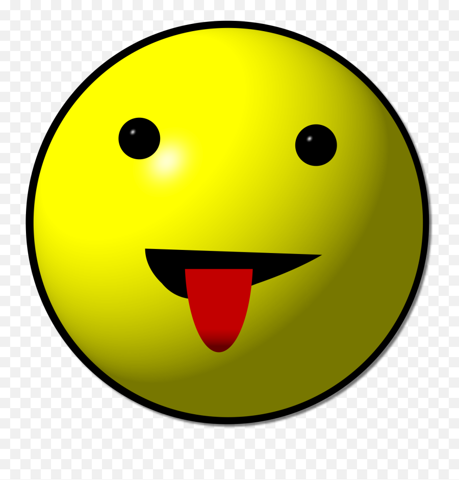 Yellow Smiley Face With A Red Tongue Free Image Download - Wide Grin Png,Simley Face Text Icon