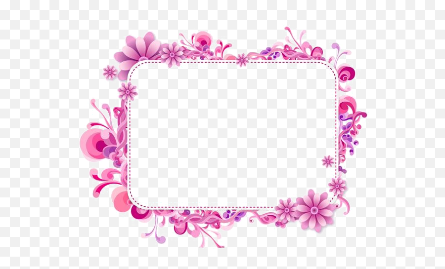 Girly Border Png Photos - Flower Pink Frame Png,Girly Png
