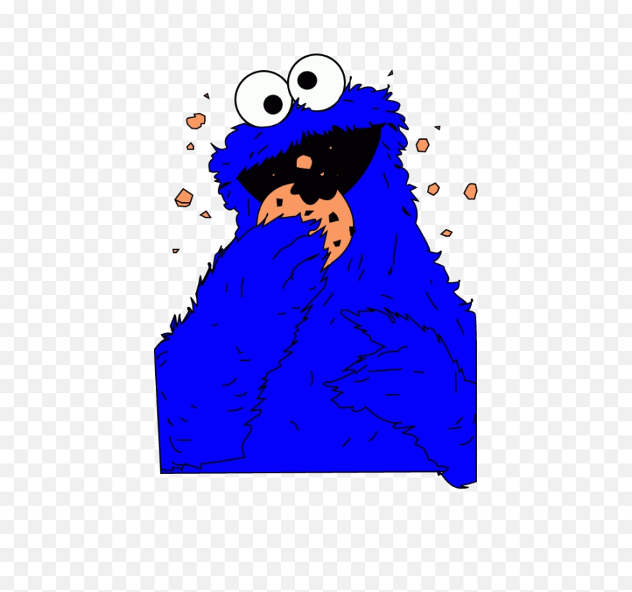 Cookie Monster Clipart Tumblr - Cookie Monster Eating Cookies Png,Cookie Monster Png
