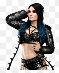 Paige Raven Haired Renegade - Wwe Champions Game Roster Png,Paige Png