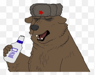 Russian Bear With Ushanka Png Image - Bear With Ushanka,Russian Hat Png