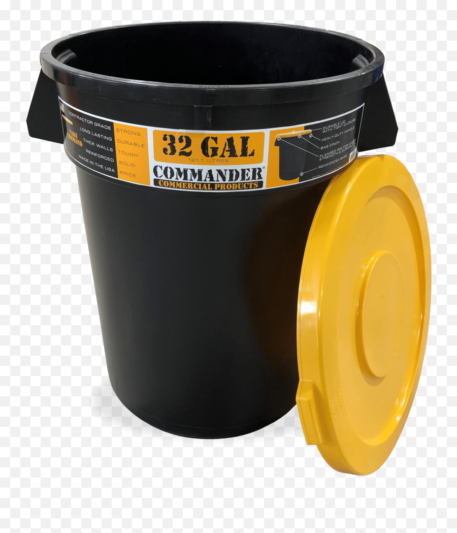 Commander Commercial Trash Cans - Plastic Png,Trashcan Transparent