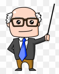 Download Old Professor Bald Cartoon Student Man - Teacher Clipart Png,Bald Head Png