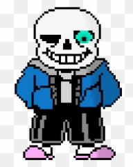 Download Hd Sans Battle Sprite - Undertale Sans Pixel Art Undertale Sans Png,Sans Png