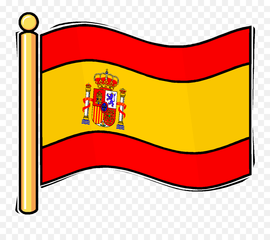 Spanish Clip Art Free - Flag Of Spain Png Download Full Spain Flag Clipart,Spain Png