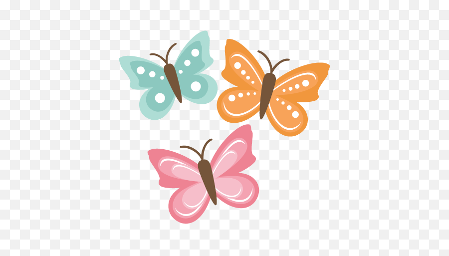 Download Cute Butterflies Hq Png Image - Transparent Cute Butterfly Cartoon,Cute Pngs
