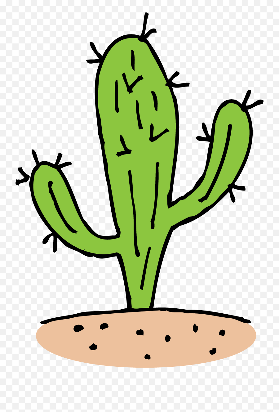 Clipart Of A Cactua Png Files - Cactus Clipart Black And White,Cactus Clipart Png