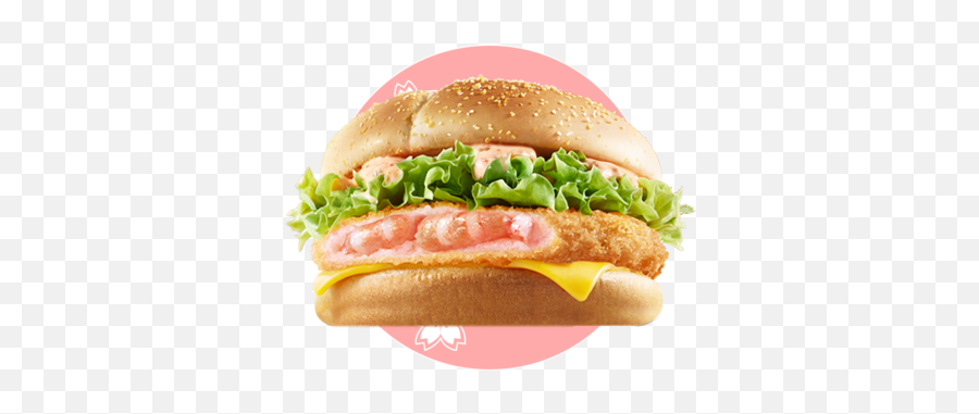 Uploads Food Pink Mcdonalds Sakura Shrimp Png Transparent - Mcdonalds Shrimp Burger Korea,Mcdonalds Png