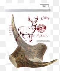 Download Absolute Bites Whole Deer Antlers Dental Chew - Ah png