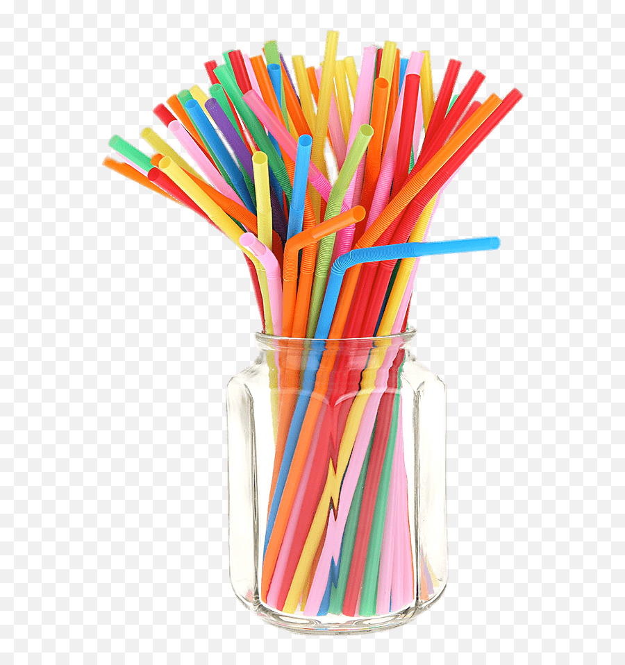 Straws In A Jar Transparent Png - Transparent Background Plastic Straws Png,Straw Png