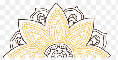 Library Of Transparent Background Mandala Border Vector - Mandala Designs Transparent Background png