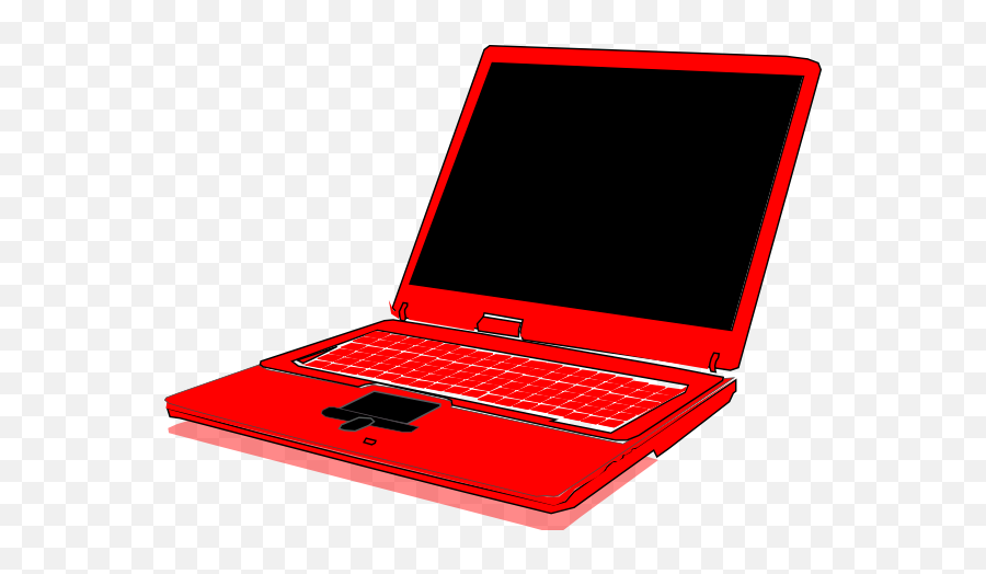 Red Laptop Clipart - Clipart Red Laptop Png,Laptop Clipart Png