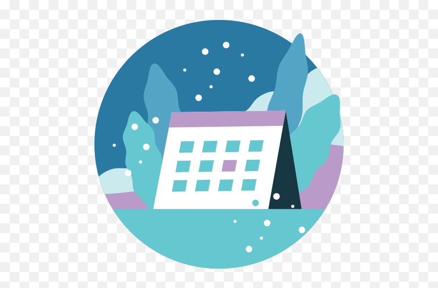 Background Calendar Snowfall Winter - Calendar Background Png,Snowfall Png