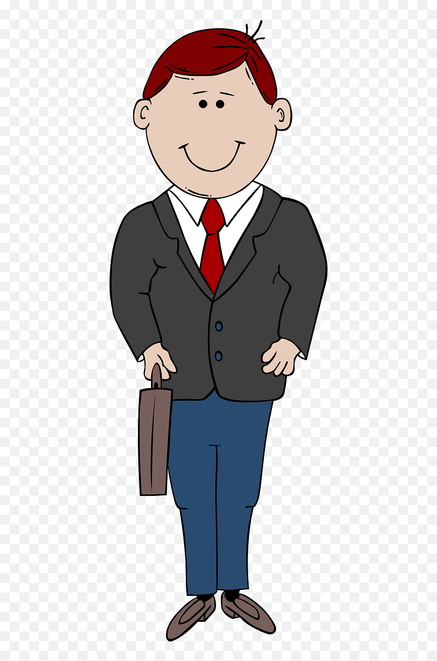 Business Man Person Png Image - Cartoon Man In Suit,Businessman Transparent Background
