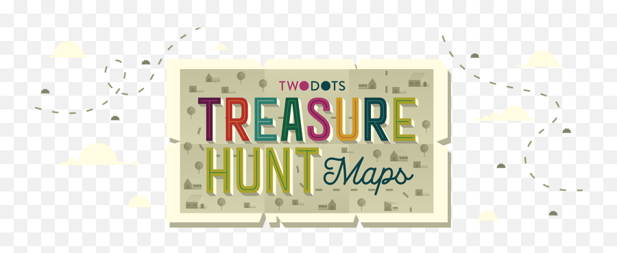 Two Dots Treasure Hunt Maps - Graphic Design Png,Treasure Map Png