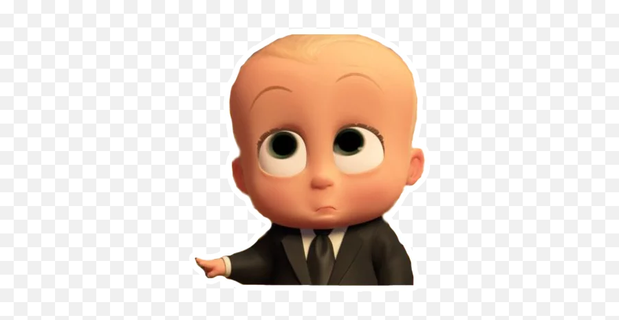 Telegram Sticker 13 From Collection The Boss Baby - Boss Baby Cute Png,The Boss Baby Logo
