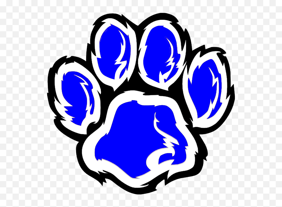 Download Hd Wildcat Paw Png Black And White Library - Edward R Martin Middle School,White Paw Print Png