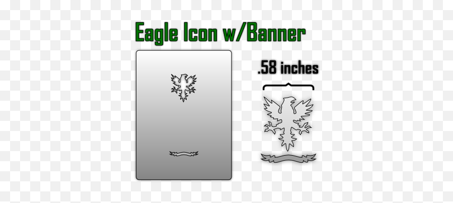 Eagle Banner Icon Airbrush Stencil - Drawing Png,Banner Icon Png