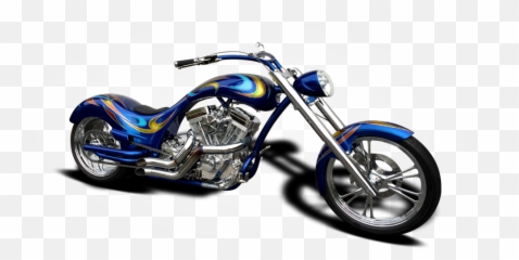 Full Throttle Cycles Nyc - Transparent Background Chopper Motorcycle Png