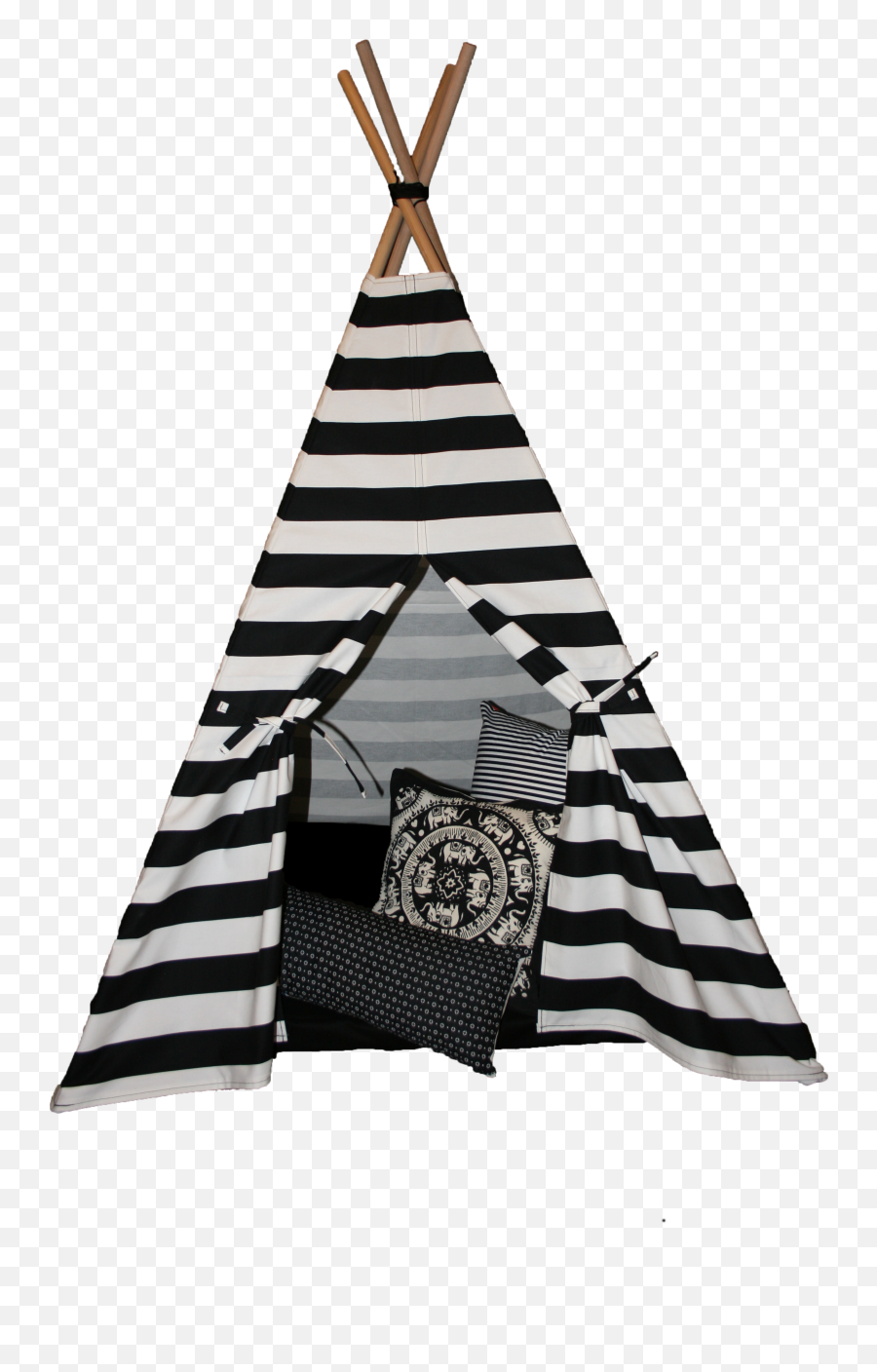 Download Kids Black And White Striped - Transparent Teepee Png,Teepee Png
