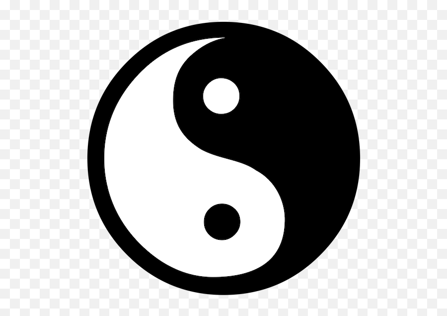 Yin And Yang Black White - Yin And Yang Png,Yin Yang Logo