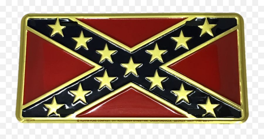 Premium Confederate Flag License Plate - Dixieland Png,License Plate Png