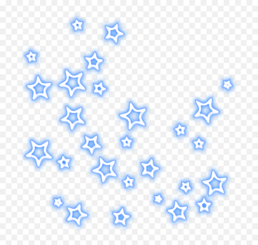 Line Stars Blue Tumblr Editpng Pngedit Pngedits Png - Neon Stars Png,Line Of Stars Png