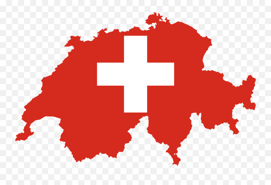 Flag - Switzerland Map With Flag Png,Switzerland Flag Png