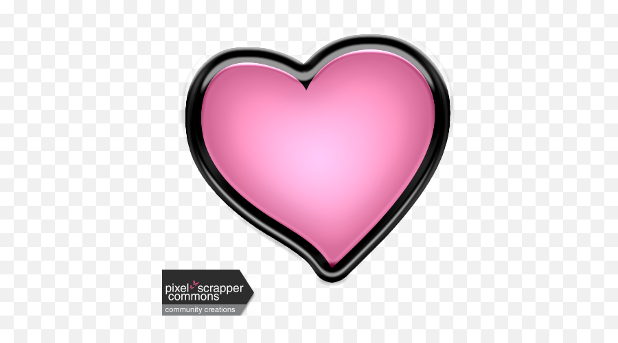 Winter Puffy Sticker Light Pink Heart - Puffy Pink Heart Png,Light Pink Heart Png