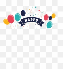 Happy Free Download Vector Transparent Background - Birthday Png