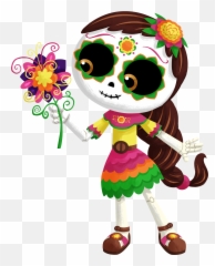 Dia De Los Muertos - Dia De Muertos Cartoon Png,Dia De Los Muertos Png