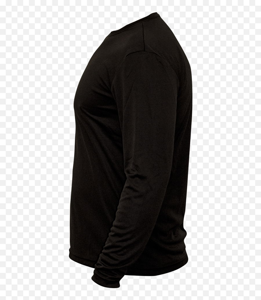 Long Sleeve Black Shirt Side Clipart - Long Sleeve Png,Long Sleeve Shirt Png