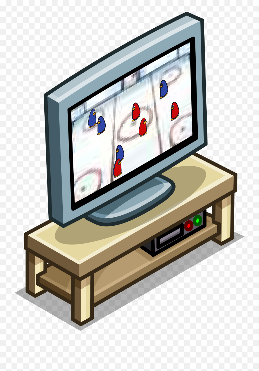 Download Gray Tv Stand Sprite 048 - Television Png Image Clip Art,Cartoon Tv Png