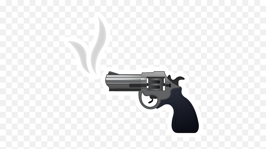 Emoji Handgun Revolver Pistol - Png Gun Emoji,Revolver Transparent Background
