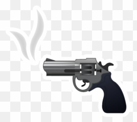 Emoji Handgun Revolver Pistol - Png Gun