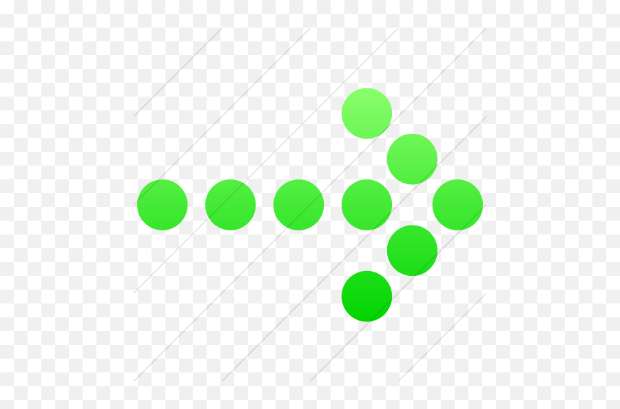 Iconsetc Simple Ios Neon Green Gradient Classic Arrows - Dot Png,Dotted Arrow Png