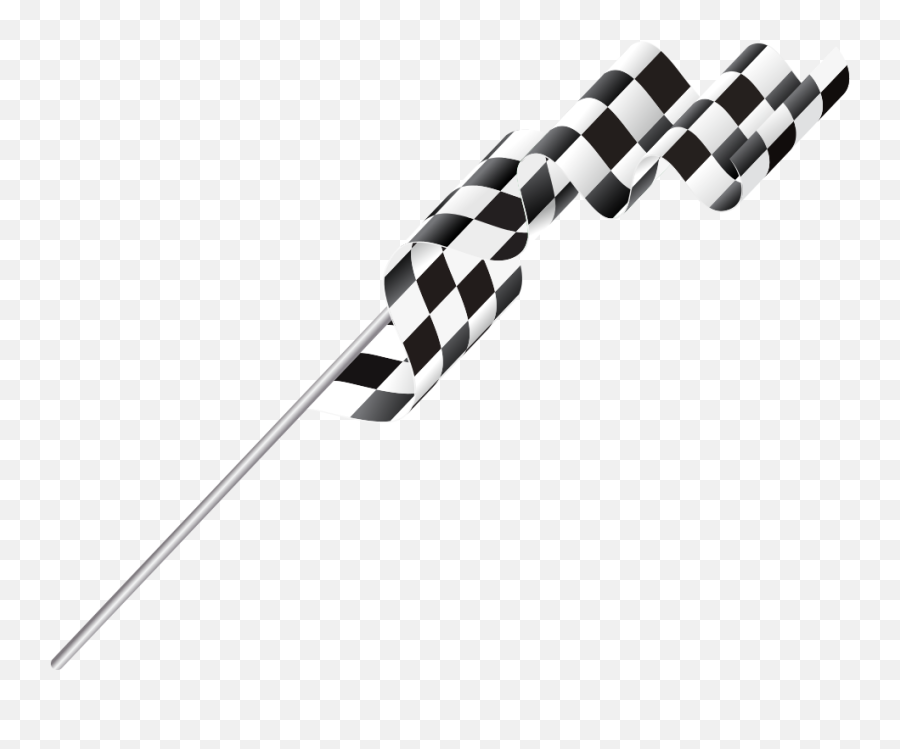Clipart Elegant Racing Checkered Flag In - Png Download Flag,Checkered Flag Transparent Background