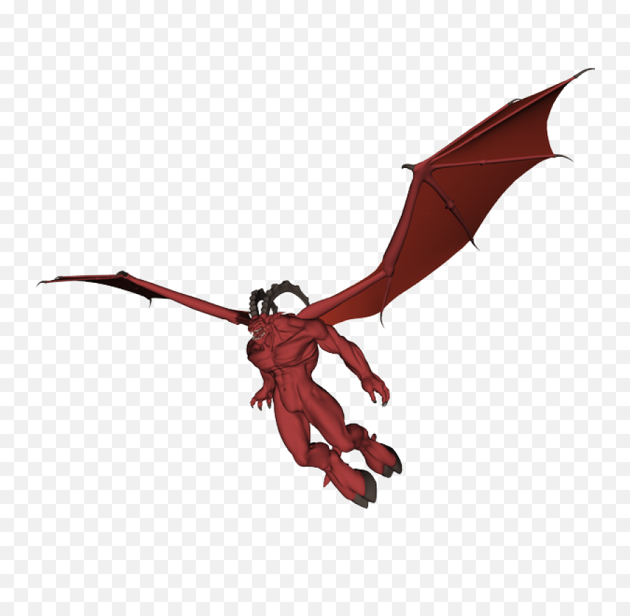 Daemon png. Летающий дьявол. Демон мультяшный. Летающий демон для фотошопа.