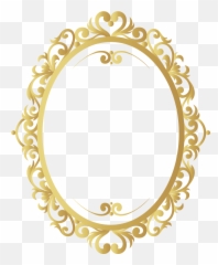 Vector Vintage Frame Png Gold Pattern - Golden
