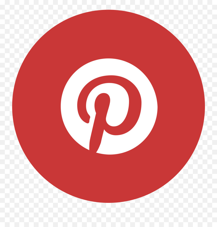 Pinterest Circle Logo Png Transparent - Logo De Pinterest Png,Red Circle Logo
