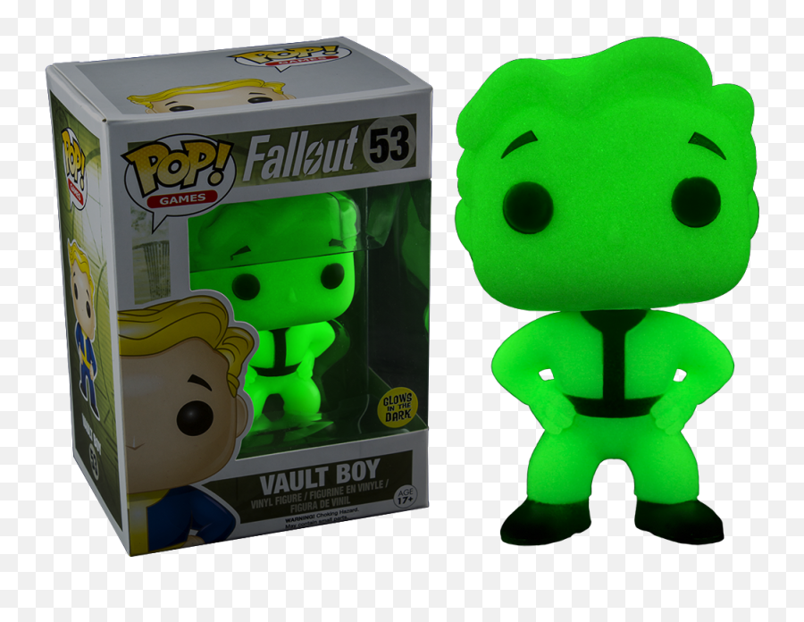 Fallout Vault Boy Glow In The Dark Pop - Popvinylscom Png,Vault Boy Transparent
