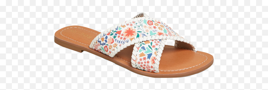 Sloane X Band Icon Floral Sandal - Open Toe Png,Icon Band