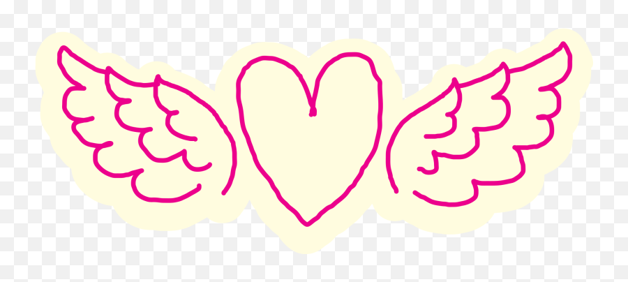 Free Heart Hand Drawn Wing 1187446 Png With Transparent - Girly,Heart With Wings Icon