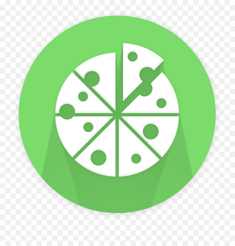 Icon Of Sliced Pizza - Green Pizza Icon Png,Emblem Icon