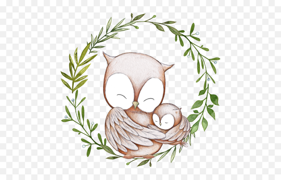 Download Free Owl Wreath Shower Child Png Icon